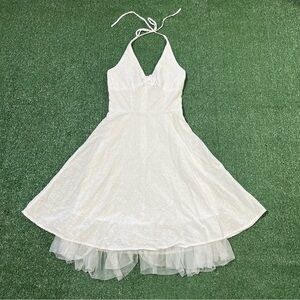 Ruby Rox white halter dress